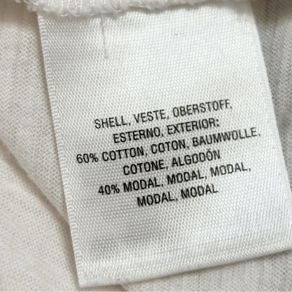 ANTHROPOLOGIE POSTMARK Women’s Ivory Yellow Embroidered Pocket Tee Moth Size S - Picture 8 of 10